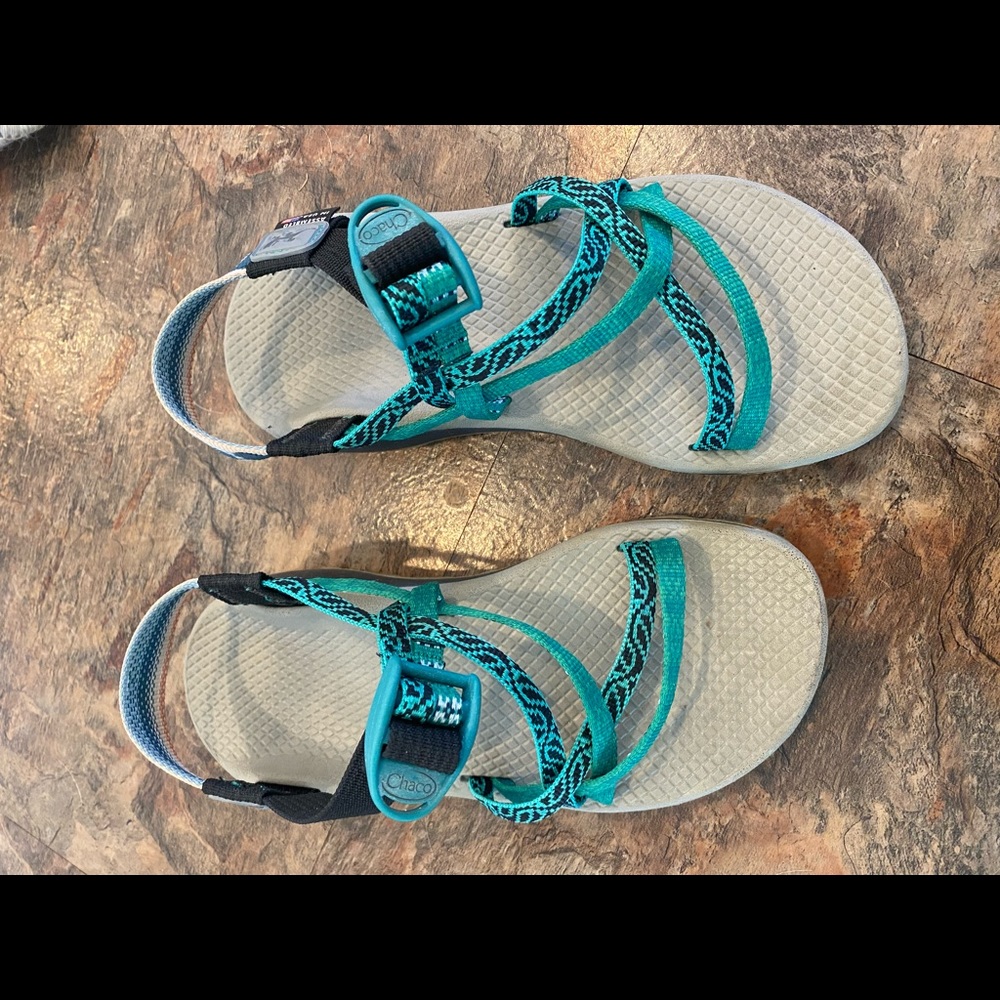 Chaco teal strap sandals